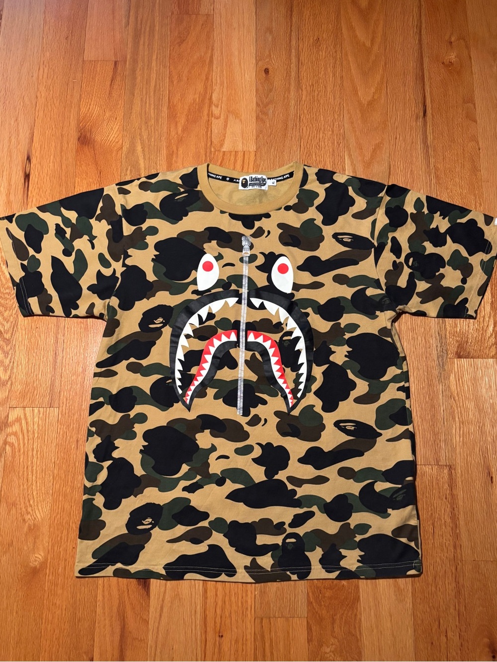 BAPE Camo Shark Face Tshirt